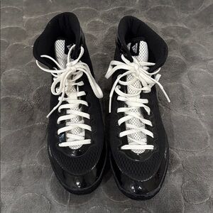 Rare Adidas Adizero Jack Varner Wrestling Shoes Size 7.5 Black/White